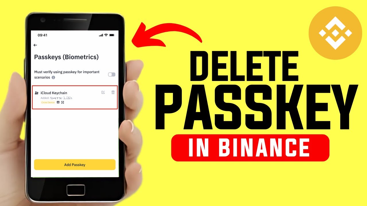 Как удалить ключ доступа из Binance