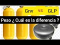 ¿Cuál es la diferencia de peso entre tanque GLP Y GNV, Y cuánto se sienta el carro ?