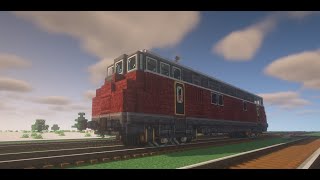 Minecraft Create turtorial How to build a german V200 diesel train
