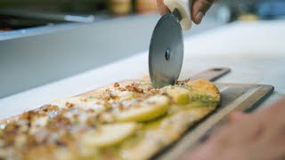 Apple Bacon Flatbread Tamarack Taproom