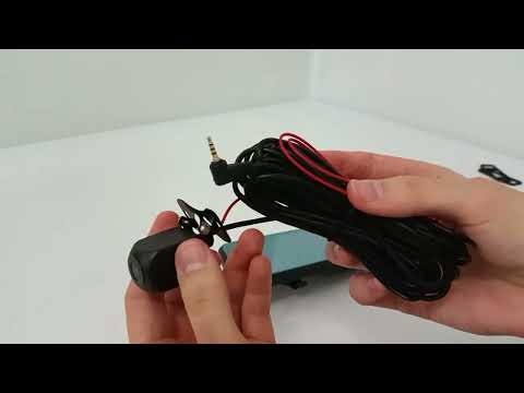 Відеореєстратор-дзеркало із задньою камерою сенсорний великий дисплей 9.66'' FullHD, видео 1