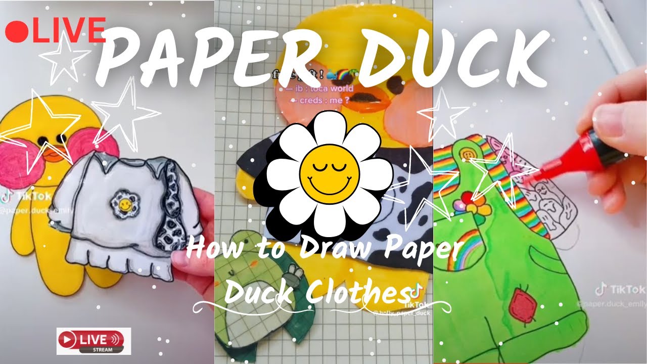 How to Draw Paper Duck Clothes 