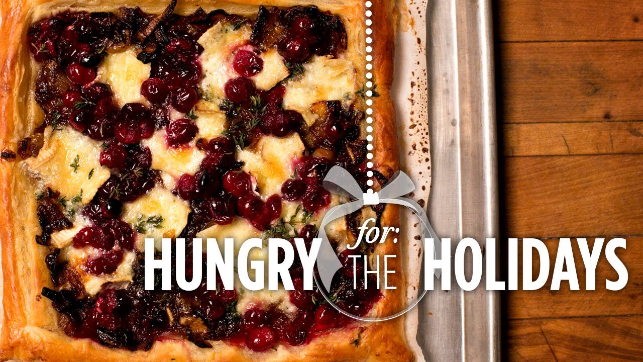 Cranberry, Brie & Onion Tart | Hungry for the Holidays | Tastemade