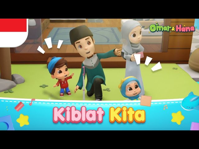 Kiblat Kita | Lagu Anak Islami | Omar & Hana Subtitle Bahasa Indonesia class=