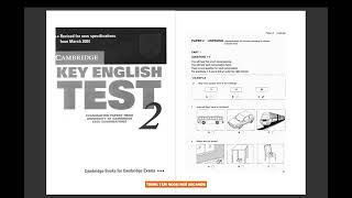 KET 2 | Test 2 - Listening Test 2 | Ngoại Ngữ ABC4Kids