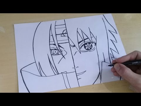 SASUKE, ITACHI E NARUTO DESENHO