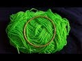 Hand Embroidery Beautiful // Bangles Trick Wool Flower Design