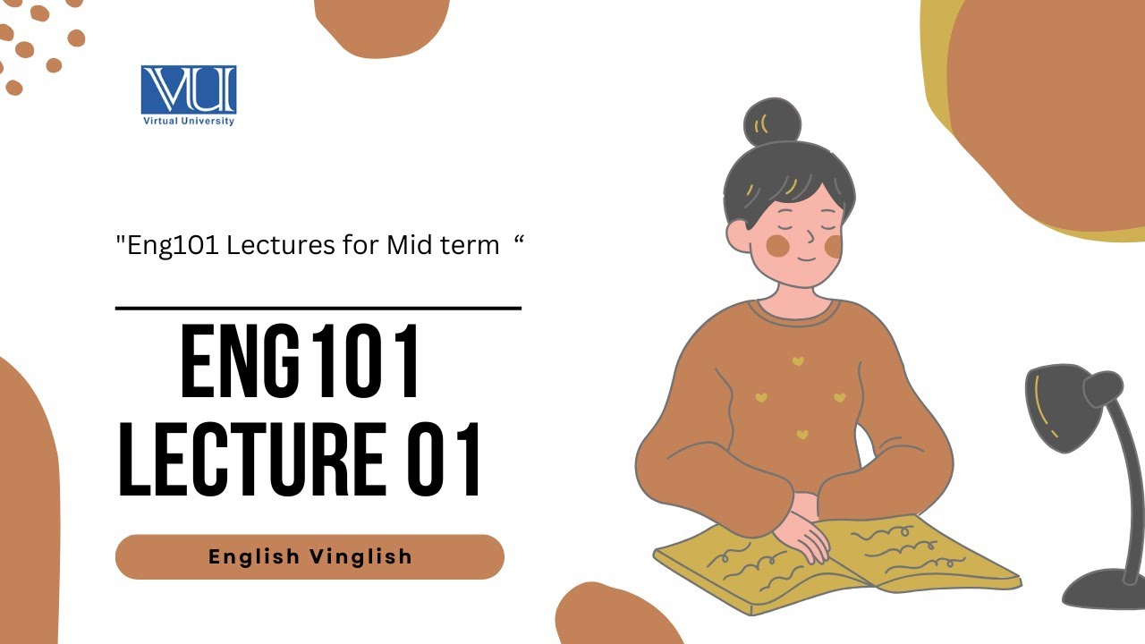 Eng101 lecture 01|| Eng101 Lectures for Mid term by English Vinglish || eng101 || Vu