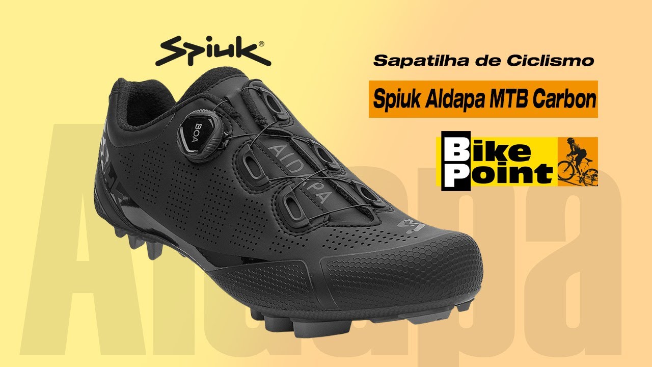 Sapatilha de Ciclismo Spiuk Aldapa MTB Carbon Preta 