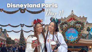 DISNEYLAND PARIS! 🐭🇫🇷🎄| DAY 1 Airport Travel Day | Sequoia Lodge Check in | Christmas parade & more!