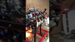 Ls engine blows fire 🔥 and starts shop on fire 🔥