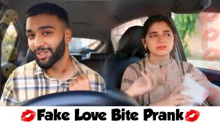 Fake Love Bite Prank On Wife | Anas Rajput