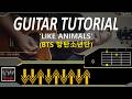 BTS LIKE ANIMALS Guitar Tutorial Chord 
