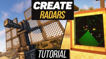 Create Radars mod. Radars, automatic aiming of guns and weapons. Tutorial 1.20.1 (minecraft java)