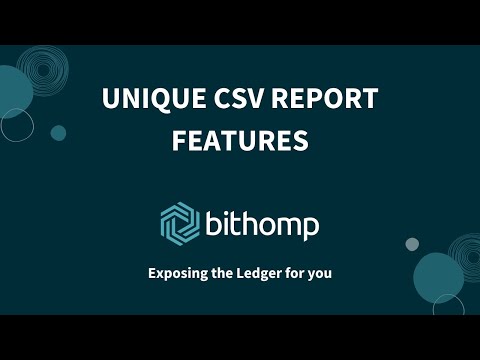 UNIQUE CSV REPORT