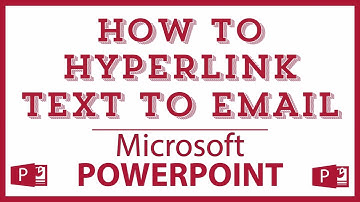 How To Hyperlink Text To An Email Address In Microsoft PowerPoint | Office 365 Tutorial