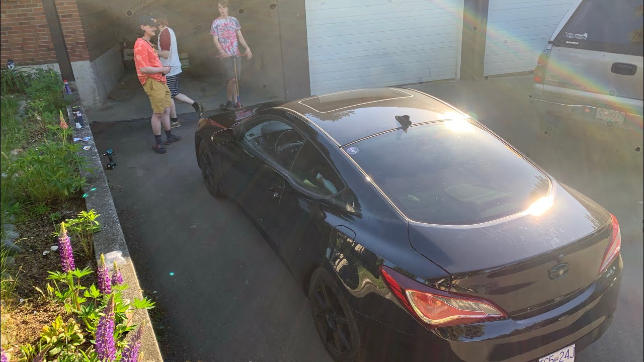 Muffler delete Custom￼ Y pipe V6 genesis coupe￼. It gets rowdy￼