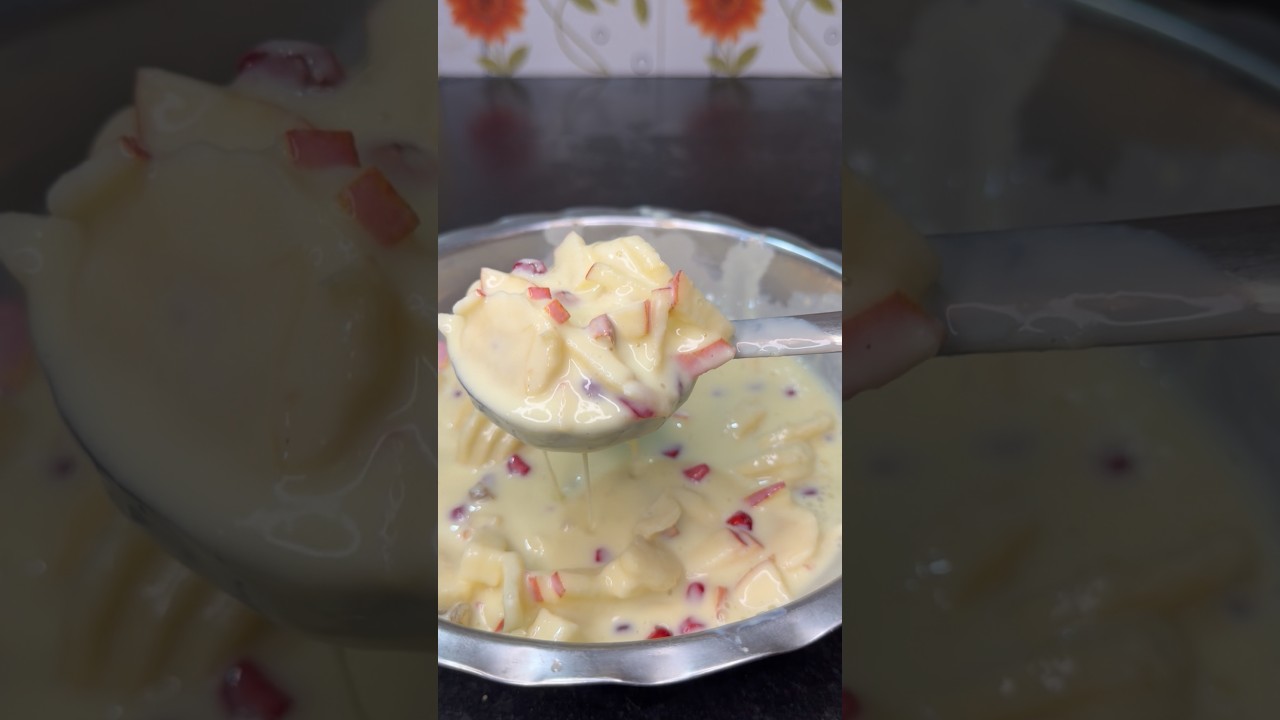 फ्रूट कस्टर्ड ची खूप सोपी पद्धत #recipe #marathi #new #tiffi