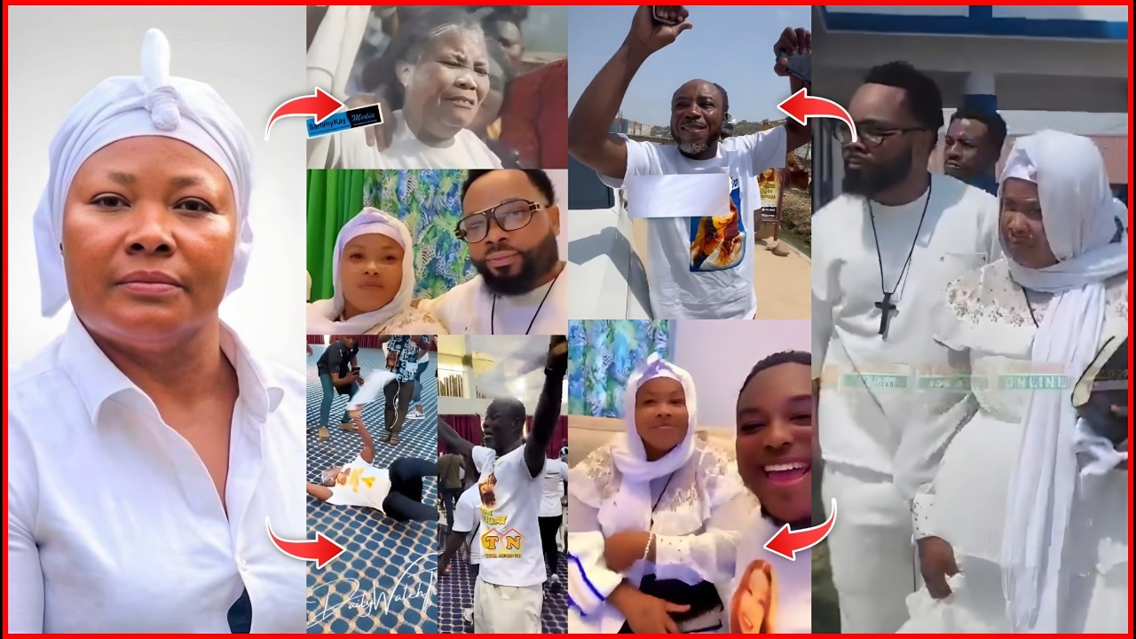 Nana Agradaa reunites With Asiamah from Prison + Church Members jubilates in church