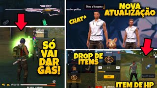 TESTEI TUDO! ITENS DE CURA, CHAT NA EQUIPE, DROP DIVIDIDO DE MOEDAS E MAIS FREE FIRE