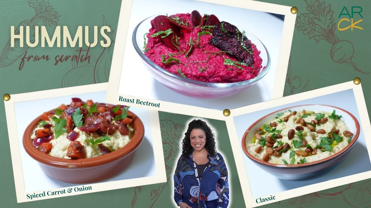 Let's make hummus from scratch! (+ 2 delicious variations)