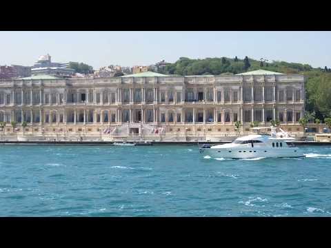 Дворец Долмабахче в Стамбуле. Лучший вид с пролива Босфор