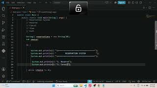 1. Resrvation System Menu