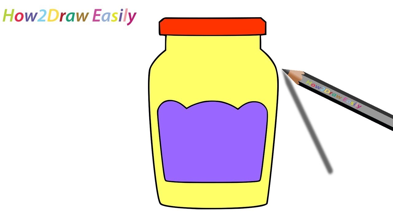 How To Draw A Mason Jar Step By Drawing Coloring How To Draw A Mason Jar Step By Drawing Coloring