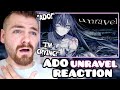 British Guy Reacts to ADO &quot;UNRAVEL&quot; | Tokyo Ghoul Opening | REACTION!!