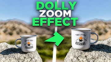 How to Fake a Dolly Zoom Effect without Zoom Lens!