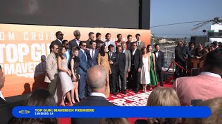 The Cast Of Top Gun Maverick On The Red Carpet At The San Diego World Premiere  Cineplex
