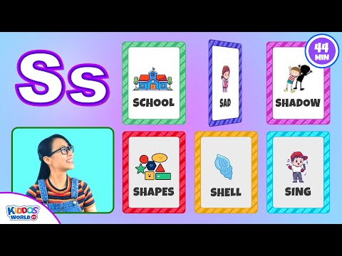 Miss V Teaching Kids 6 Words ABC Digital Flashcards - Learning English Vocabulary