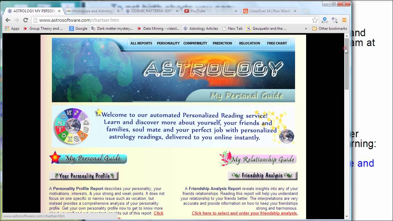 Free Astrology Birth Chart Software