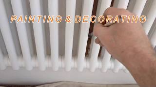 How To Fix Cracks Stick Back Paper And Paint Behind Column Radiators