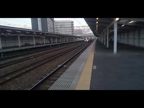 名鉄団体列車ミュースカイ堀田駅通過