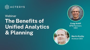 Webinar: The Benefits of Unified Analytics & Planning Entire Event