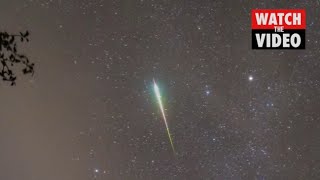 Fireball Smashes Into Atmosphere During Orionids Meteor Shower