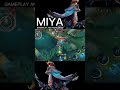 MIYA WITH TANK EMBLEM! 😱 Highlights and Gameplay. 🎮 #mobilelegends