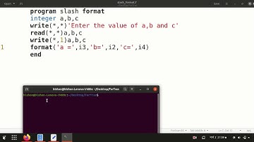 [ForTran 8] Slash format