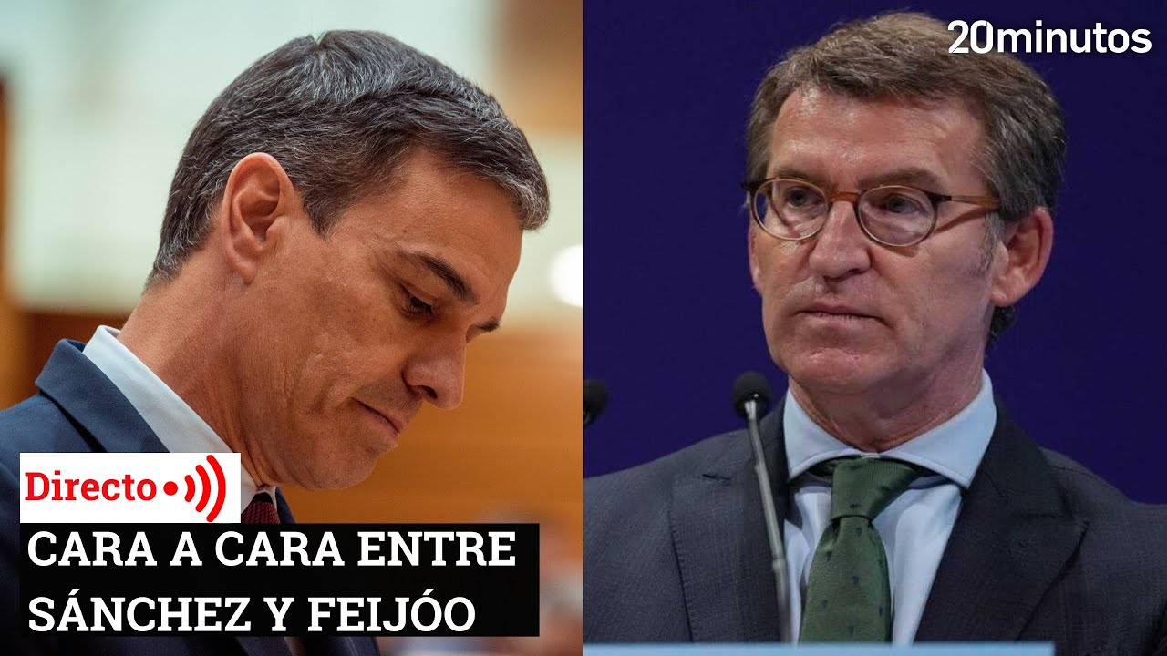 Cara a cara en el Congreso entre Sánchez y Feijóo - YouTube