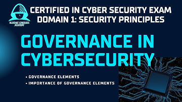 Governance Elements in Cyber Security Explained | 1.1.7 Domain 1 CC Exam | BlueHat CyberSec Academy