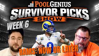 Information PoolGenius Week 6 Survivor Picks Show News