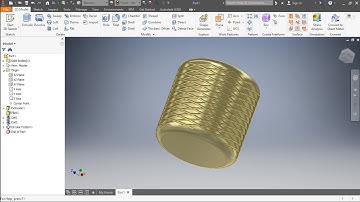 Inventor cơ bản: Vẽ rãnh cắt nhám bề mặt