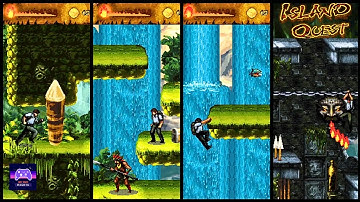 Island Quest | Java Game Walkthrough | Levels 1–4 (Retro Mobile Adventure)