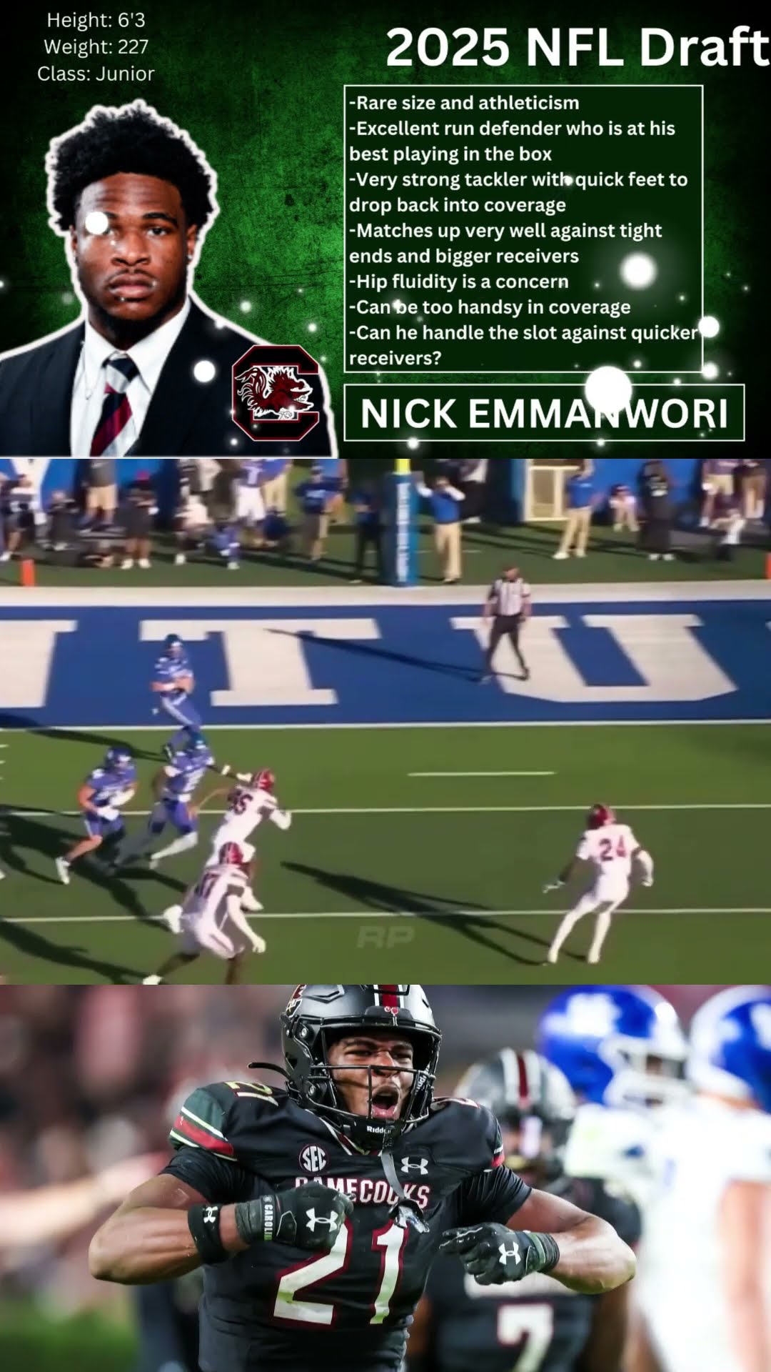 Nick Emmanwori Scouting Report \u0026 Breakdown ?? Eagles TOP TARGETS in the 2025 NFL Draft