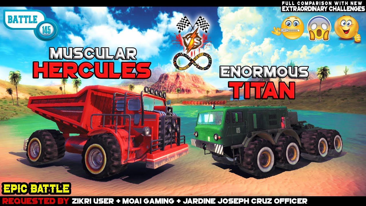 Off The Road Muscular Hercules vs Enormous Titan Epic Battle OTR ...