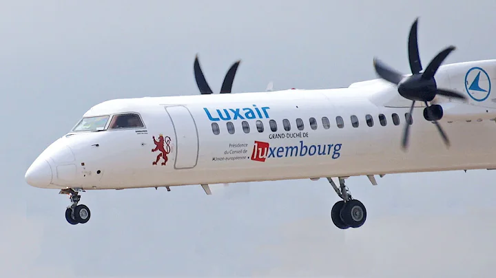 Plane Spotting at London City Airport - Luxair Dash 8 Q400