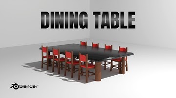 Making a Dining table | Blender 3.2 (Speed Tutorial)