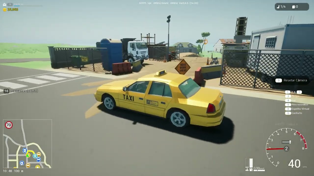 Motor Town: Behind The Wheel/ Trabalhe de taxista ou qualquer tipo de veículos.