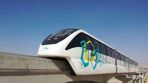 Innovia 300 monorail trial run in Cairo, Egypt